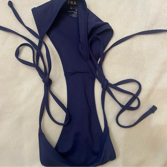 Frankie's Bikinis Navy Blue String Bikini - Picture 5 of 10